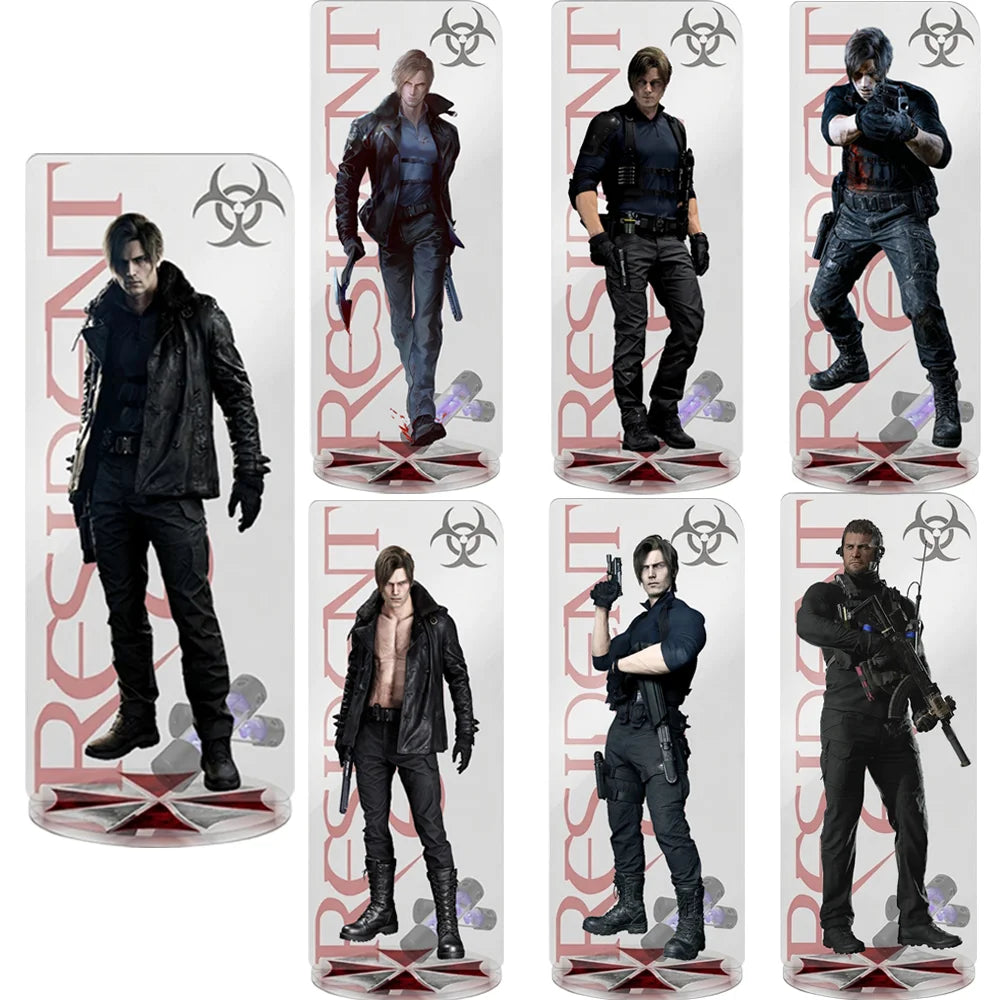 New Resident Evil Requiem Leon Scott Kennedy Grace Ashcroft 15CM Acrylic Stand keychain Figure Desk Decor Collect gifts