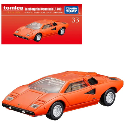 Takara Tomy Tomica Premium 33 Lamborghini Countach LP400 Car Alloy Vehicle Diecast Metal Model Kids Xmas Gift Toys for Boys