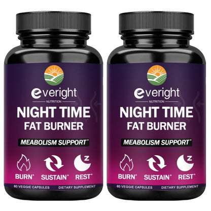 Night Fat Burner - Boost Metabolism, Improve Sleep & Curb Cravings for Effective Weight Loss (Men & Women)