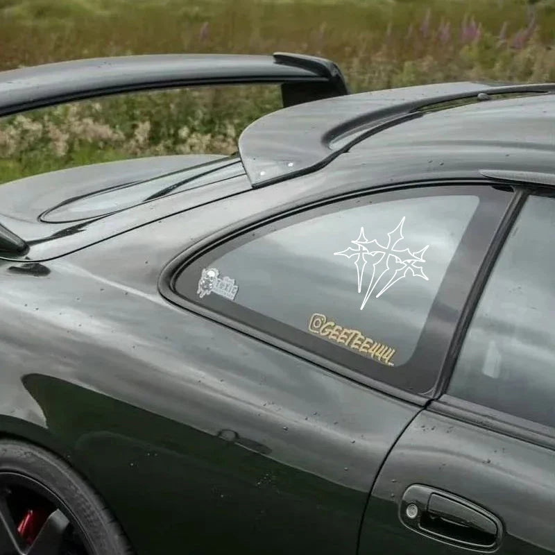 High-Quality Waterproof Three-Cross Stickers for Your Car Faith Expression in a Beautiful Design Automotive Decal