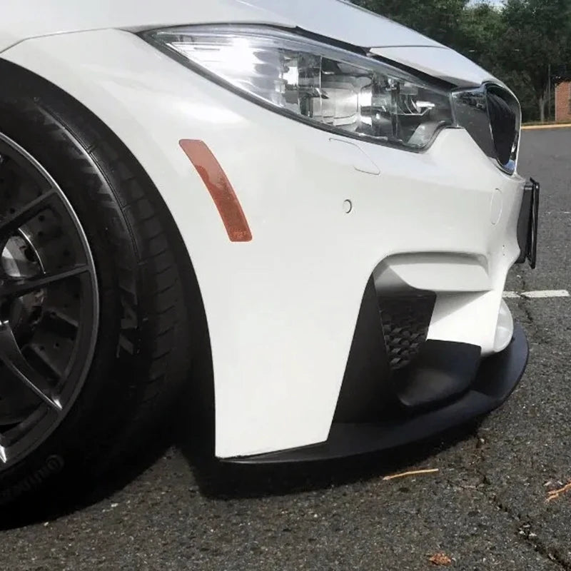 4x High Quality ABS For BMW M3 F80 M4 F82 MP Style·2014-2020 Car Front Bmuper Lip Spoiler Glossy Black Or Carbon Fiber Look