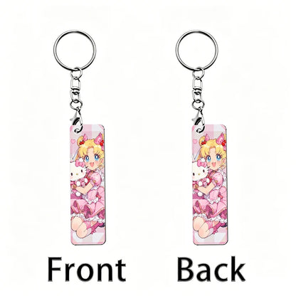 Sailor Moon Acrylic Keychain Backpack Anime Figures Two-dimensional Peripheral Keyring Pendant Decorative Ornament Keychains