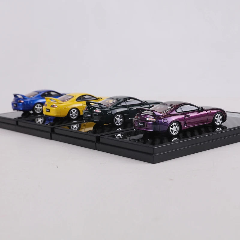 LCD 1:64 Supra A80 Alloy Model Car Can Open The hood