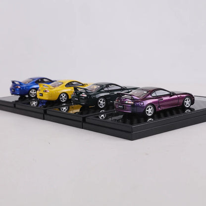 LCD 1:64 Supra A80 Alloy Model Car Can Open The hood