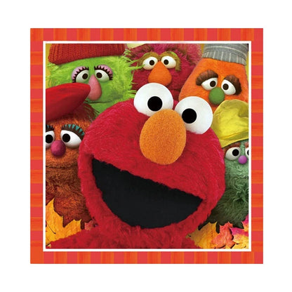 Birthday Party Decoration Set Supplies Cartoon Sesame Streets Birthday Party Supplies Tableware Balloon Cake Topper Banner Plate