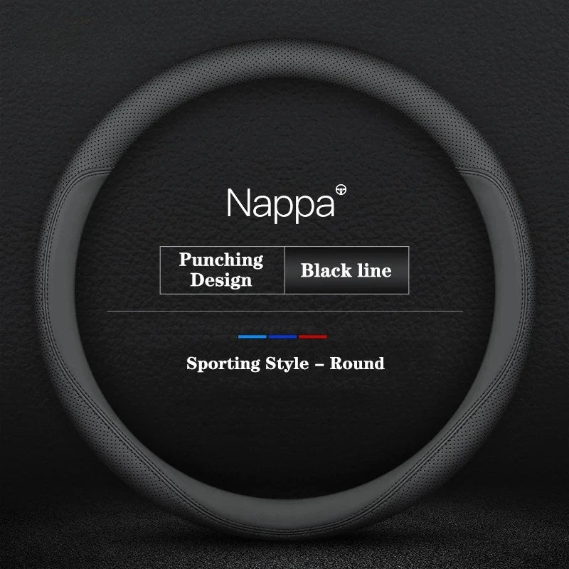 38CM 40CM 42CM 45CM 47CM Car Truck Extra Large Artificial Leather Steering Wheel Braid Cover Universal Auto Interior Accessories