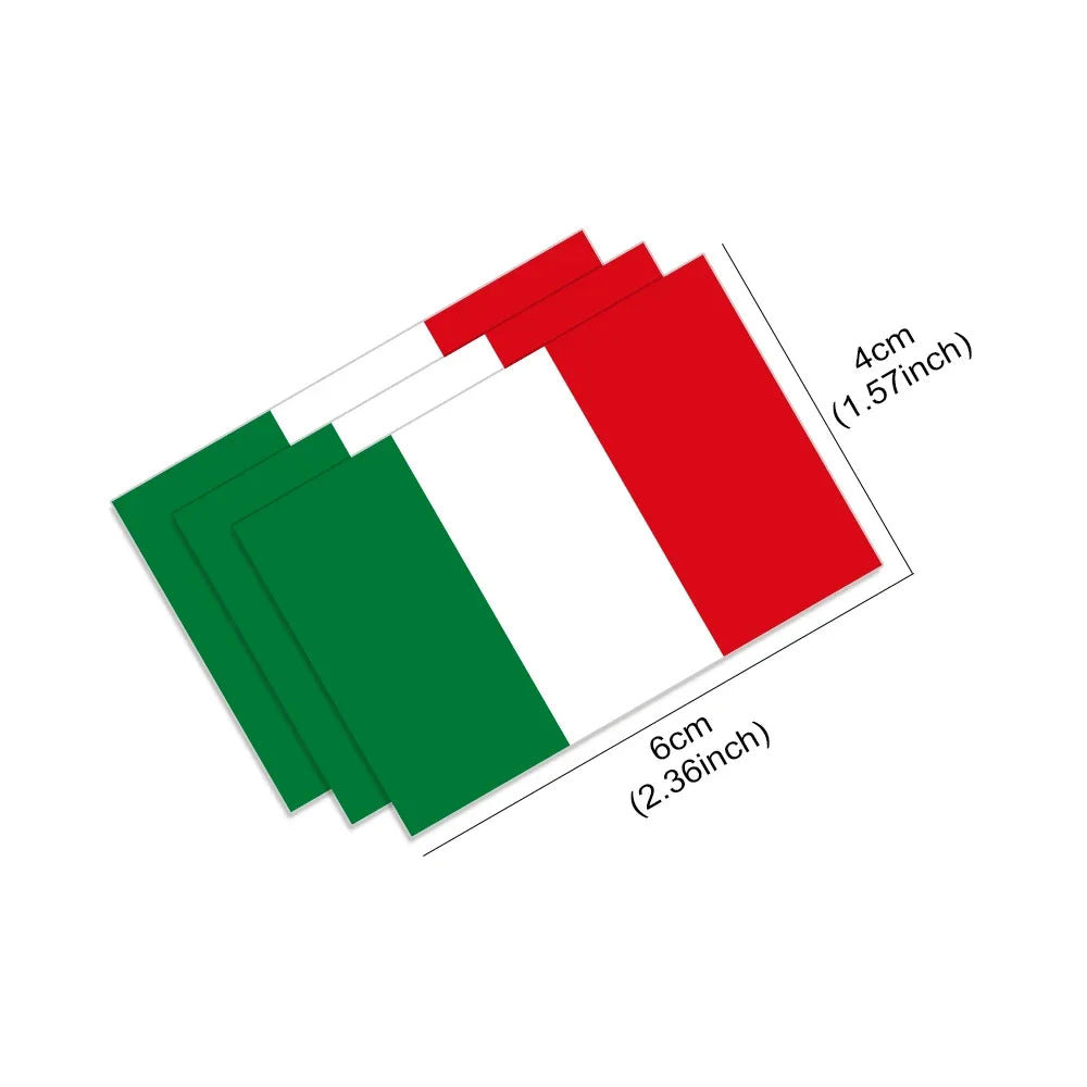Italian Flag Car Sticker Car Window B Pillar Vinyl Decal Motorcycle Auto Accessories For Alfa Romeo Lancia Fiat Ferrari Maserati
