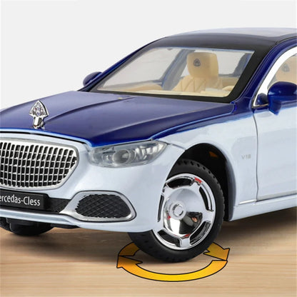 Key Control 1:22 Maybachs S680 Alloy Luxy Car Model Diecasts Metal Vehicles Car Model Simulation Sound Light Childrens Toys Gift