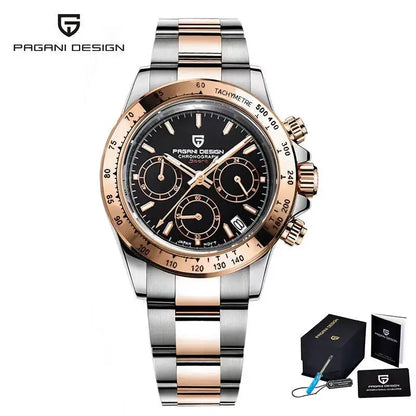 2026 New PAGANI DESIGN Brand Luxury Quartz Watch Sapphire Waterproof Luminous Men Watch Japan VK63 Movt All Steel Chronograph