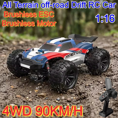 90KM/H Brushless RC Car 4WD Big Electric High Speed Off-Road Climbing Remote Control Drift Car Vehical Truck RC Racing Car Toys