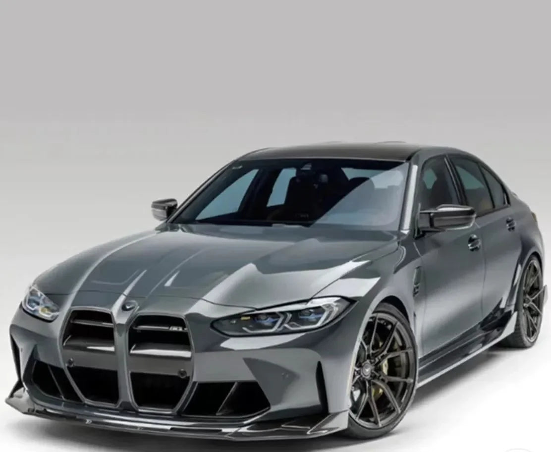 For BMW M3 G80 M4 G82 2021-2023 Car Front Bumper Lower Lip Part Splitters Front Blade Body Kit Guard Protector Cover Accessories