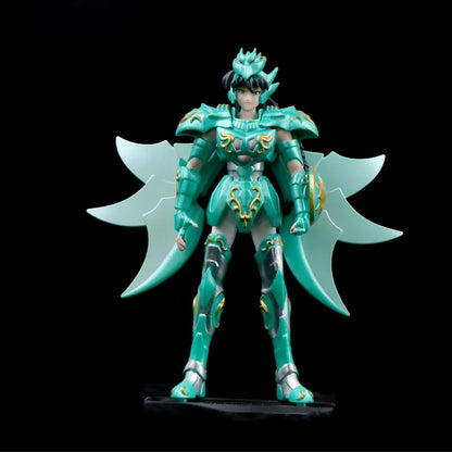 19cm Anime Sacred Saint Seiya Figure Phoenix Ikki Hyoga Seiya Shiryu Standing Figure Toy Collection Decoration Japanese Dolls