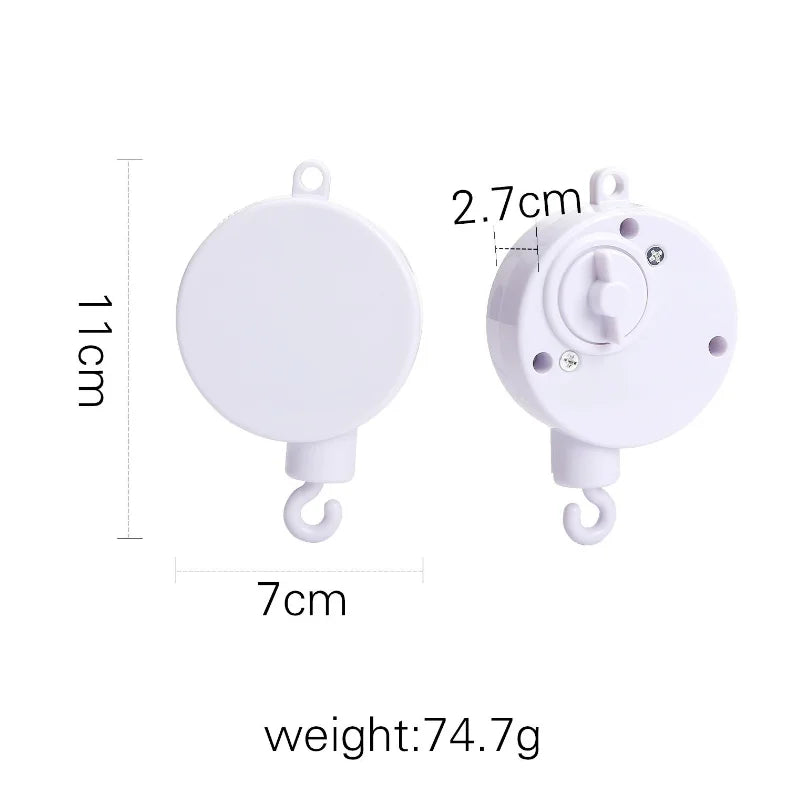 Let's Make Baby Rattle Toy 0-12 Months Wooden Mobile Newborn Music Box Bed Bell Hanging Toys Holder Bracket Infant Crib Toy Gift