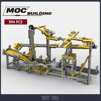 GBC Module Series Sports Ball Motor Machine Model MOC Building Blocks Assembly Collection Toys Technology Bricks Gifts By PHIL.L