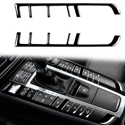 Gear Shift Button Box Cover Trim Sticker Decal for Macan 2014 2015 2016 2017 2018 2019 2020 2021 Car Interior Accessories ABS