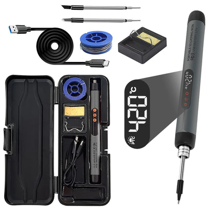 USB soldering iron mini small soldering iron set portable household type-C interface 800mAh battery Adjustable temperature