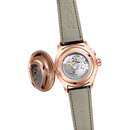HANBORO Mechanical Alarm Watch Men Automatic Ping Bell Hourly Chime Luxury 100M Waterproof Sapphire Steel Business Unique