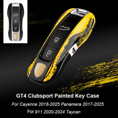 For Porsche Panamera Cayenne Macan 718 Cayman Boxster 911 Taycan 10-25 Car  Key Case Protective Shell Cover