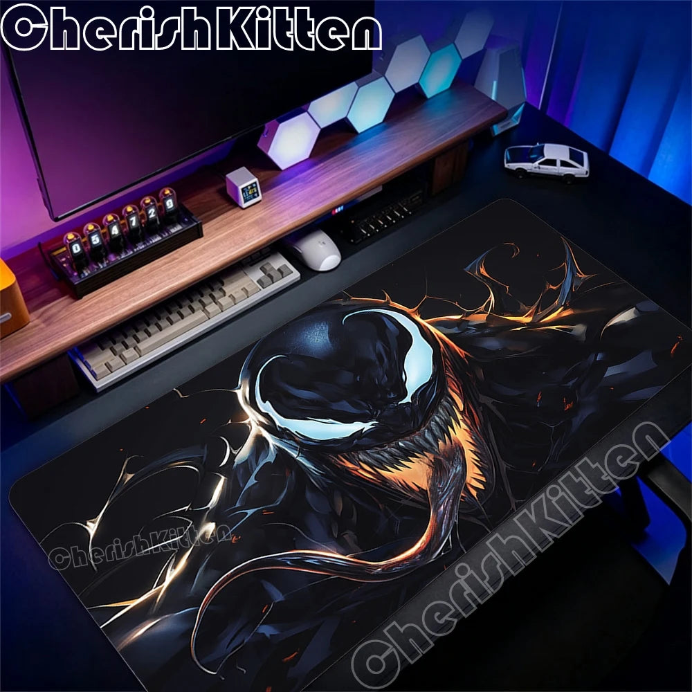 Large Game Console Mousepad Waterproof Mouse Pad Keyboard Computer Laptop Pad office Accessories XXL Marvel Venom Art Desk Mat