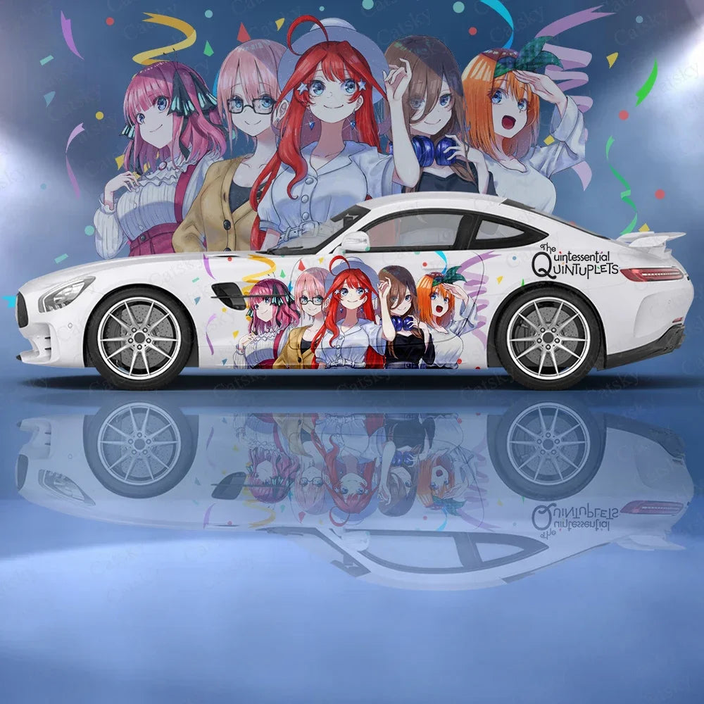 The Quintessential Quintuplets anime Car stickers ita car tuning racing vinyl decal wrap side graphics car decal sticker