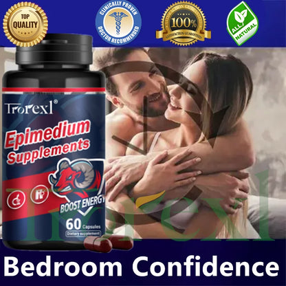 Men Tumescence Endurance and Energy Power Supplement Eleuthero Root Wolfberry Epimedium complex