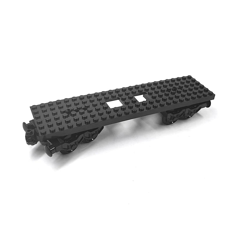 MOC Train Carriage Model, Rail Transport Vehicle, Coal Transport Vehicle, Rail Lift Pole Indicator Light, Train Accessories