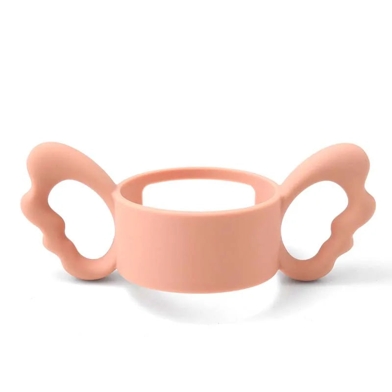 Wide-Neck Square Bottle Silicone Handle Baby Bottle Accessory Hergen Angel Handle Cup Cover