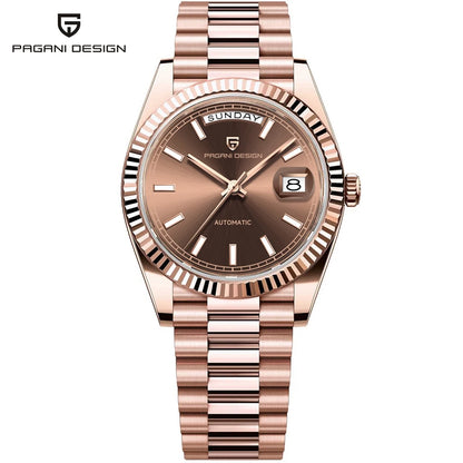 2026 New PAGANI DESIGN DD36 Men's Watches Rose Gold Automatic Watch For Men Mechanical Wristwatches AR Sapphire Luminous Clock