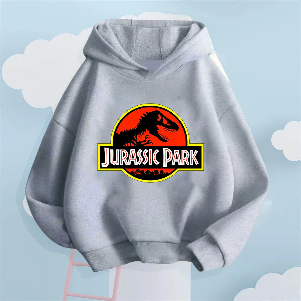 Prehistoric Cool Style! Jurassic Park Dinosaur Kids' Hoodie, Taking Children to the Thrilling Dinosaur World