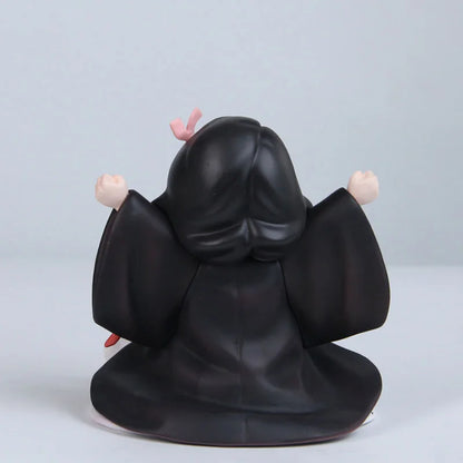 11cm Anime Demon Slayer Kamado Nezuko Figures Sitting Posture Model Toy Desktop Ornament Display Collectible Periphery Fun Gifts