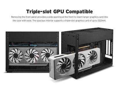 Lian-Li A4-H2O (PCIe 4.0) Mini ITX Computer Case PCIe 4.0 mini itx case DAN Cases Co-Brand  support 240 CPU AIO Cooling