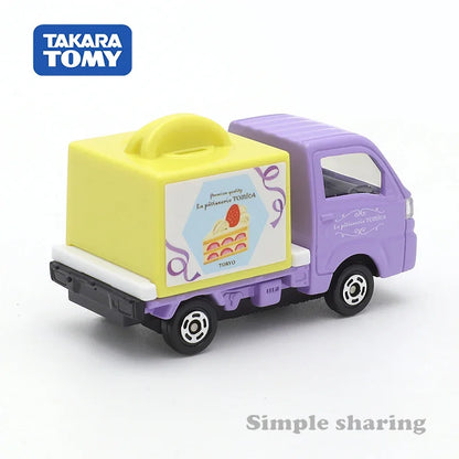 Takara Tomy Tomica No.27 Subaru Sambar Cake Car Alloy Toys Motor Vehicle Diecast Metal Model Kids Xmas Gift Toys for Boys