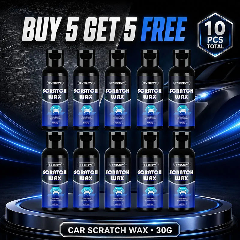 Car Scratch Remover Wax Auto Body Paint Repair Polish Swirl Mark Restorer Grinding Compound for Vehicle Detailing and Shine