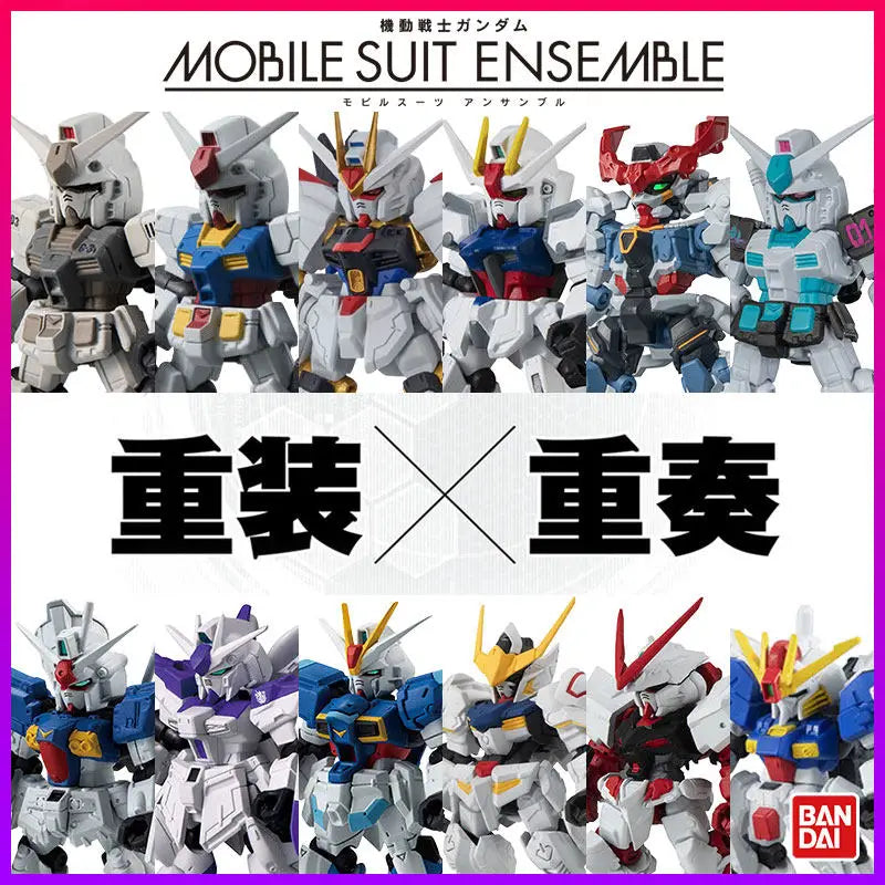 Bandai Gashapon Original Mobile Suit Ensemble (MSE) Gundam RX-78-2 Strike Hi-Nu Wing Astray ZZ Barbatos Assemble Model Kit