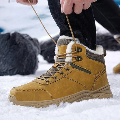 men boots 2025 New Winter Slippers Warm Men Shoes Waterproof Non-Slip Plush Sneakers Male tenis shoes Boots Men Sneakers Winter
