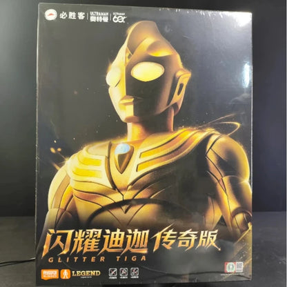 In Stock Blokees Co-brand Glitter Tiga Action Figure Light Up Ultraman Merch Figure Insulated Cup Transformable Watch For Fans