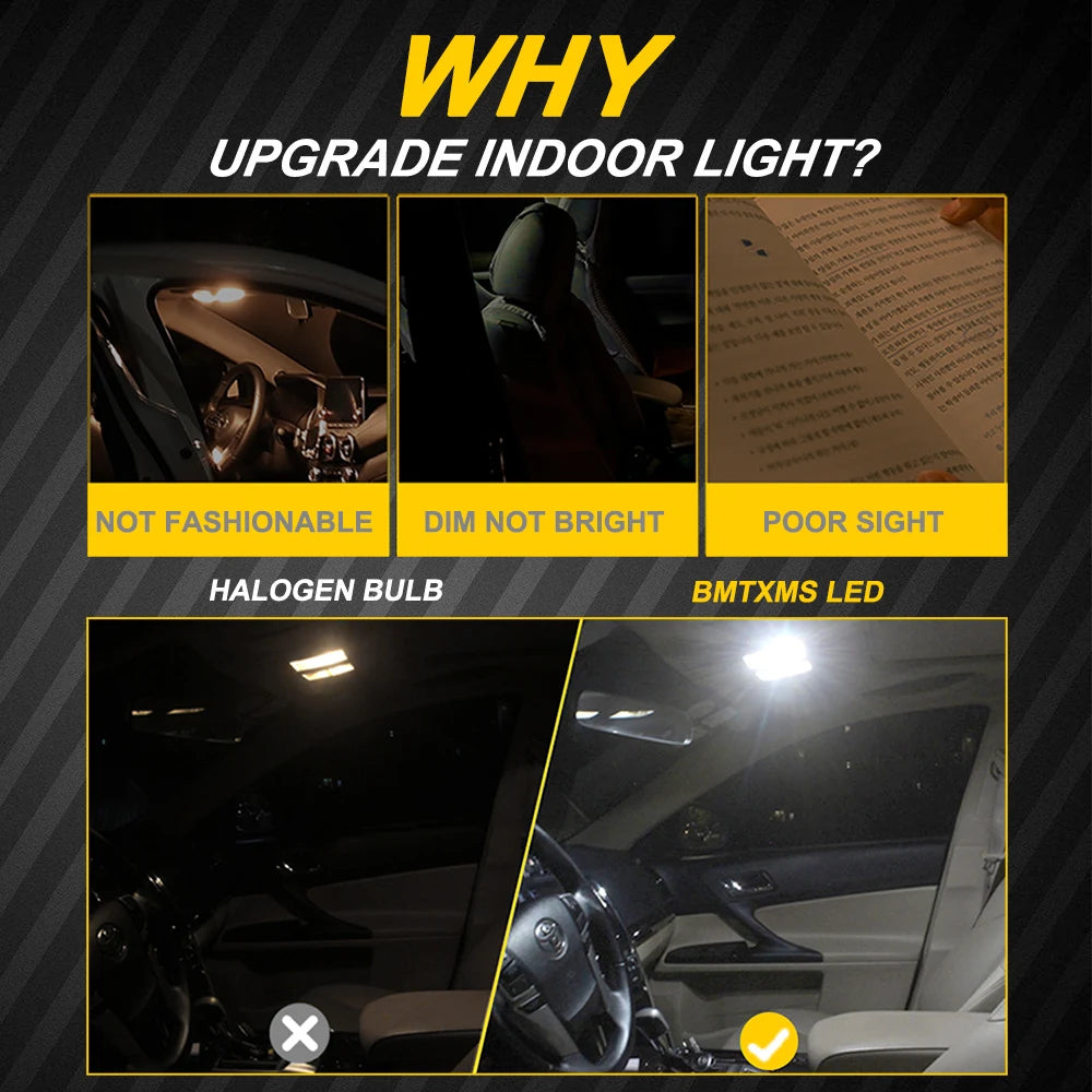 BMTxms For Toyota 86 GT86 GR86 2023 2022 2021 2020 2019 2018-2012 Car LED Interior Light Bulb Kit Car Indoor Reading Trunk Lamp