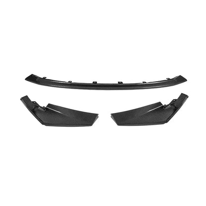 For BMW G80 G82 G83 M3 M4 Car Styling Body Kit Spoiler Duck Lip Guard Cover Real Dry Carbon Fiber Front Bumper Lip Splitter 3PCS