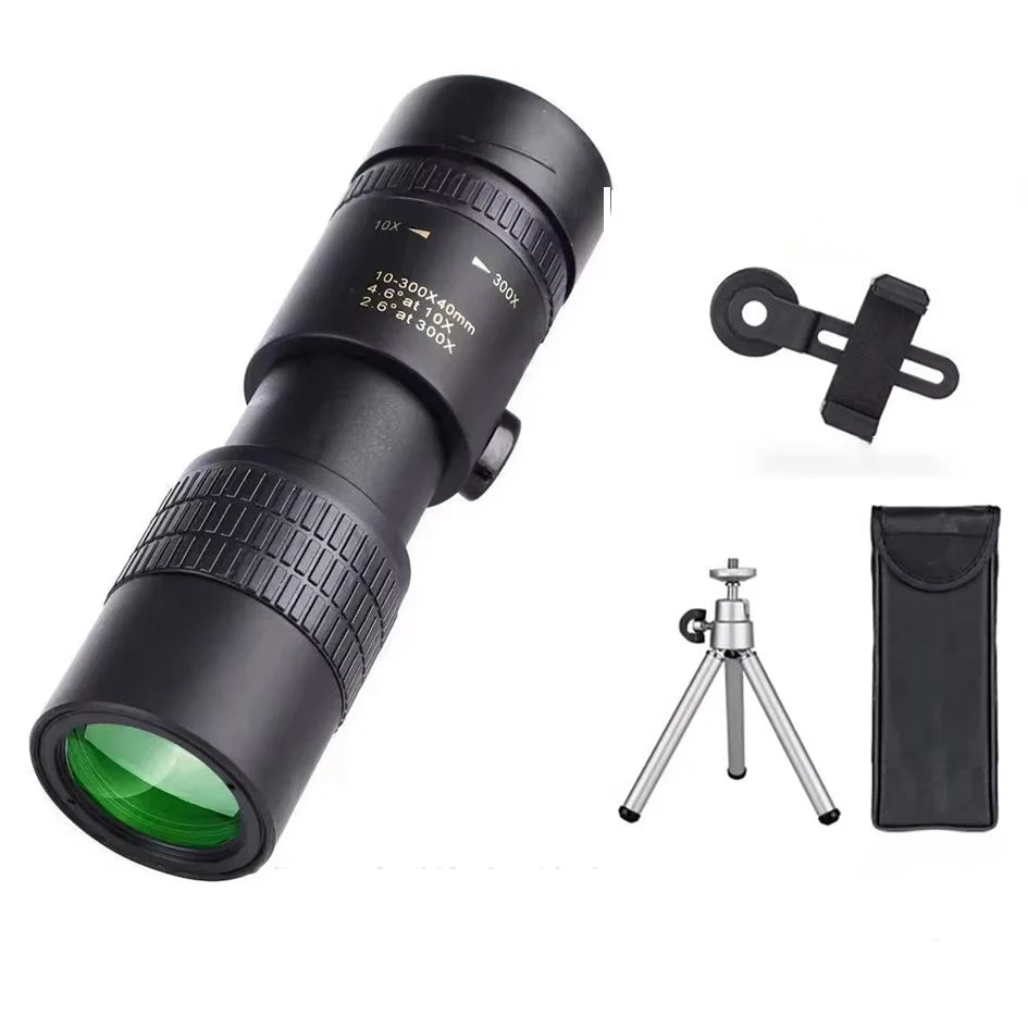 CAOX 10-30x25HD Binoculars Portable Professional Monocular Powerful Long Distance, Suitable for Hunting, Outdoor, and Concerts
