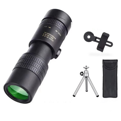 CAOX 10-30x25HD Binoculars Portable Professional Monocular Powerful Long Distance, Suitable for Hunting, Outdoor, and Concerts