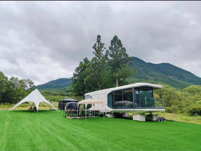 Customized Size Prefabricated Aluminum Alloy Capsule Hotel House Tony Space Vacation Project Chinese Design Container Houses
