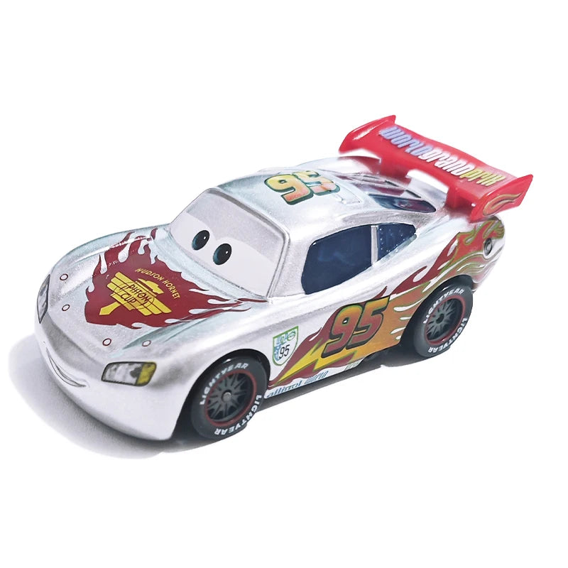 Pixar Cars Lightning McQueen Hudson Hornet Piston Cup Racer Version Metal Die Casting Model Car Racing Toys Birthday Gifts