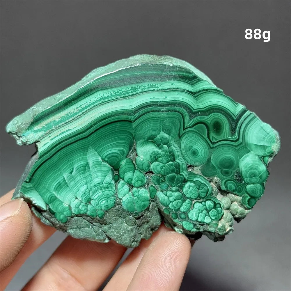 5A+ Natural Malachite Mineral Raw Stone Slice Home Office Feng Shui Decoration Therapy Spiritual Meditation Gem
