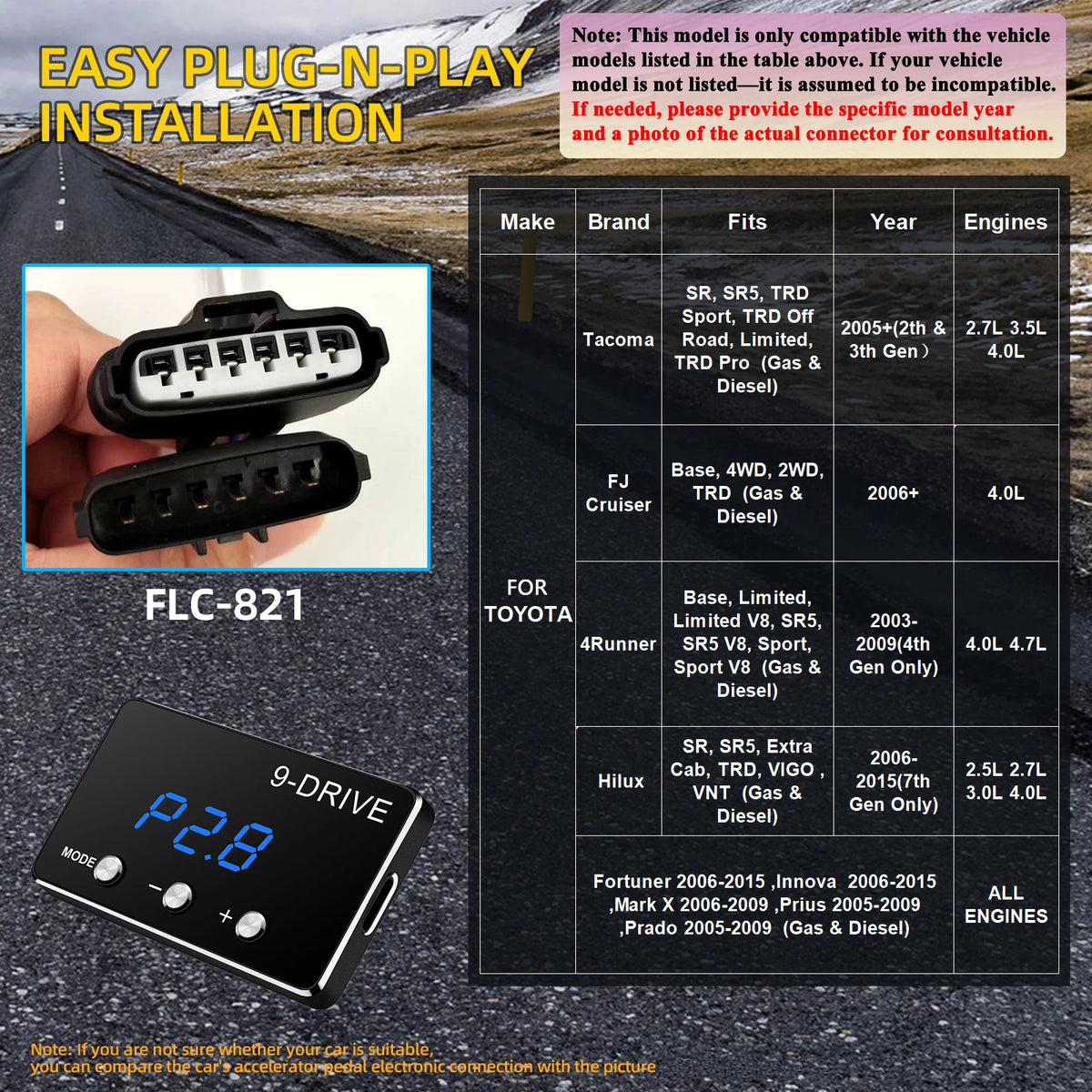 Car Electronic Throttle Controller Accelerator Tuning For Car 9 Drives 5 Modes Racing Accelerator Potent Booster For All Cars