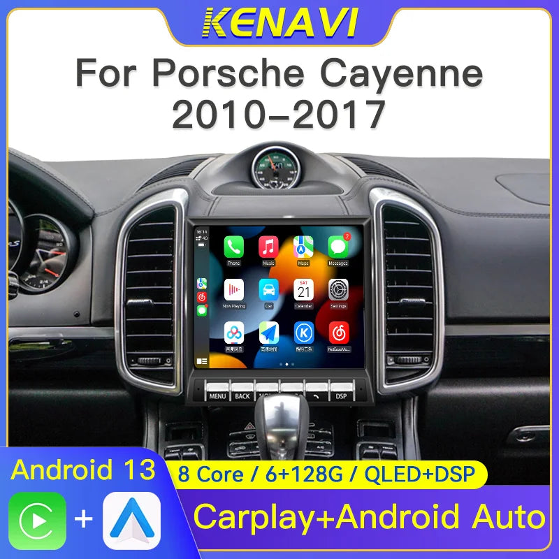 8.4 inch 2 Din Android Car Stereo Radio For Porsche Cayenne 2010-2017 Multimedia Video Player GPS Carplay Autoradio DVD Player