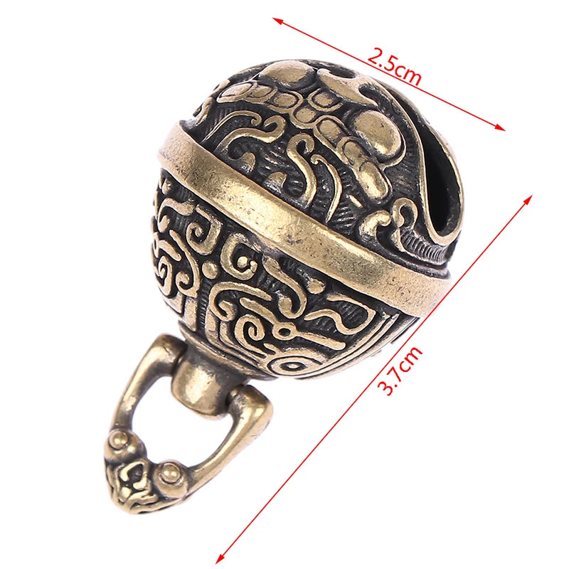 Brass Handicraft Die Casting Drop Bell Key Car Button Wind Bell Sect Bronze Bell Creative Gift Home Decoration Pendant