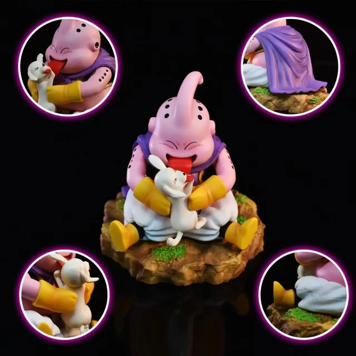 8cm Dragon Ball Majin Buu Anime Figures Q Version Figurine Pvc Statue Gk Model Toys Collectible Decoration Desktop Gifts