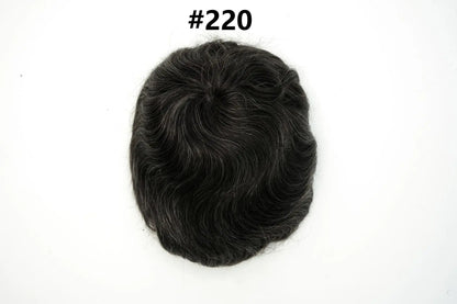Os21 0.03-0.04mm NG Clearance Thin Skin Toupee Capillary Prothesis Hair Piece For Men Hair Replacement System V Loop Men Toupee