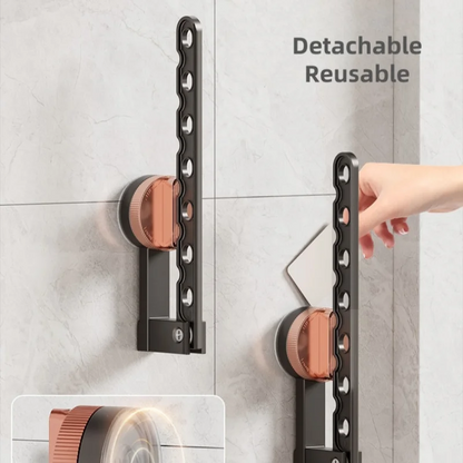 Folding Drying Racks Suction Cup Clothes Horse Hanger Clothesline Coat Shelves Clothes Line Hanging Organizers Home Accessories