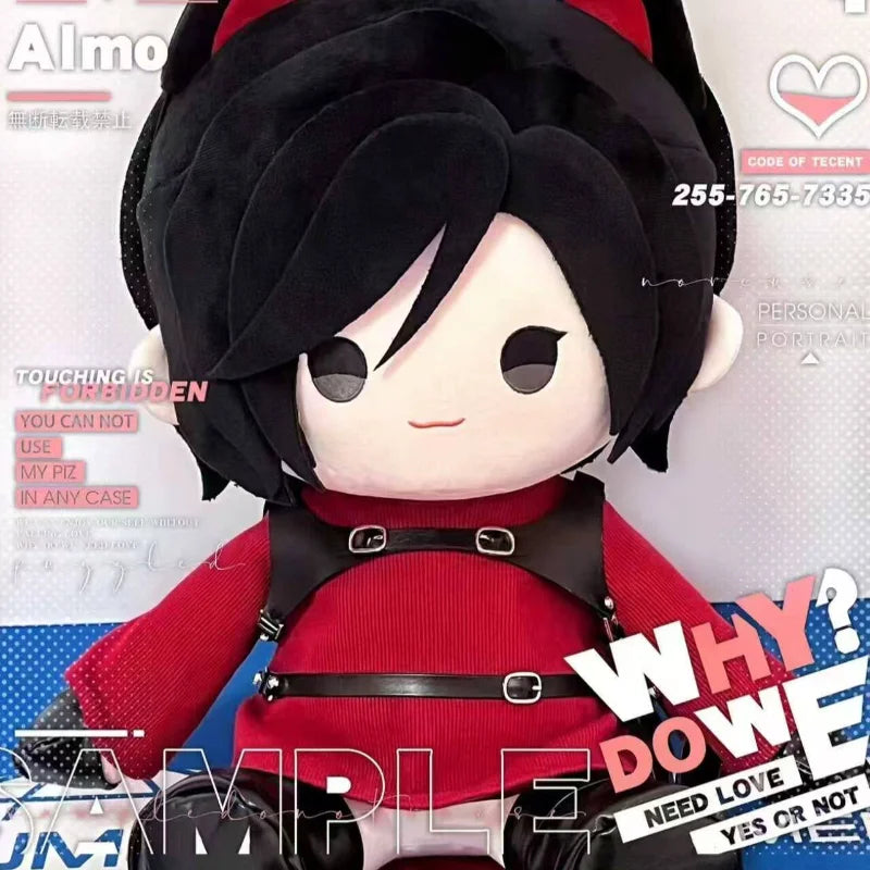 Stuffed 40cm Resident Evil Ada Wong Anime Figures Plush Cosplay Dress Up Cotton Doll Put to Sleep Toy for Children Birthday Gift